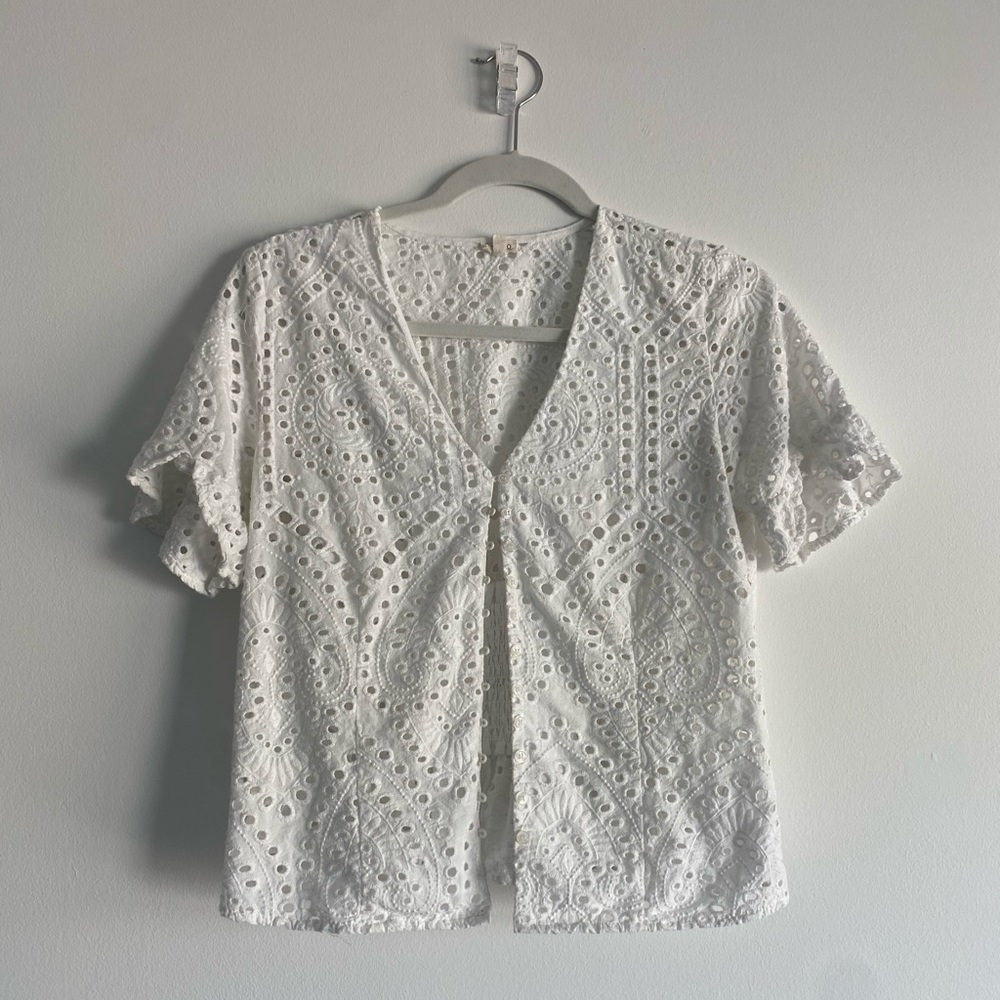 White Knit Top